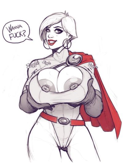 Power Girl On Darkseid -..